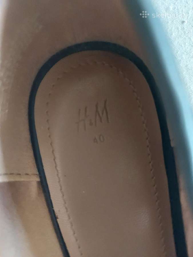 Elegantiški juodi H&m odiniai bateliai - nuotraukos Nr. 5