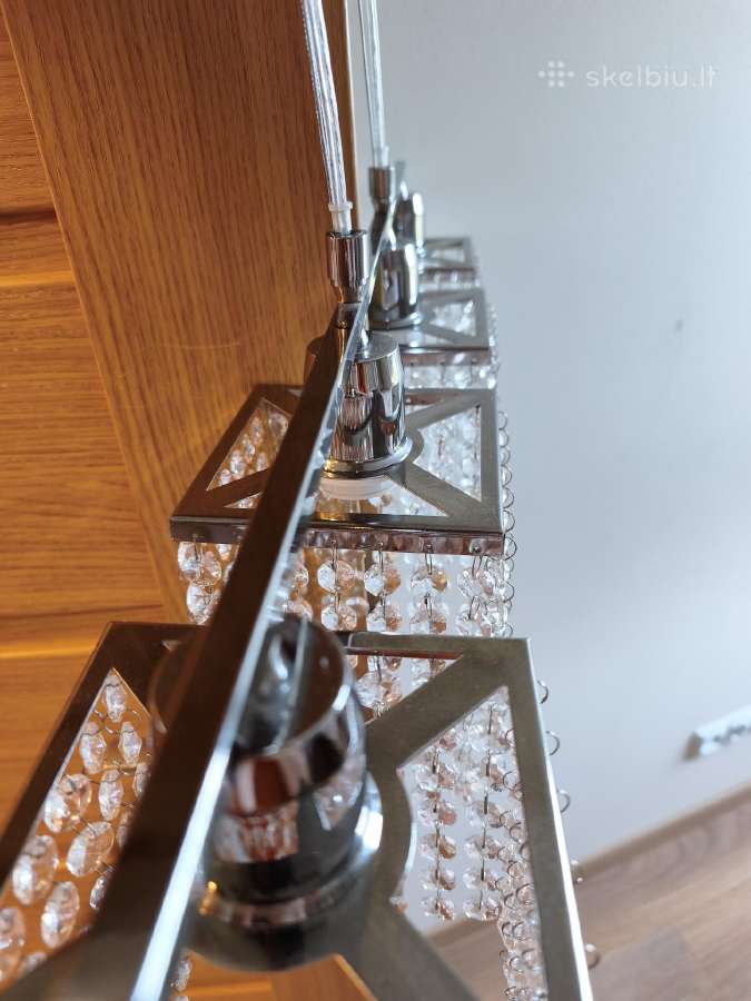4 lempučių pakabinamas šviestuva - nuotraukos Nr. 5
