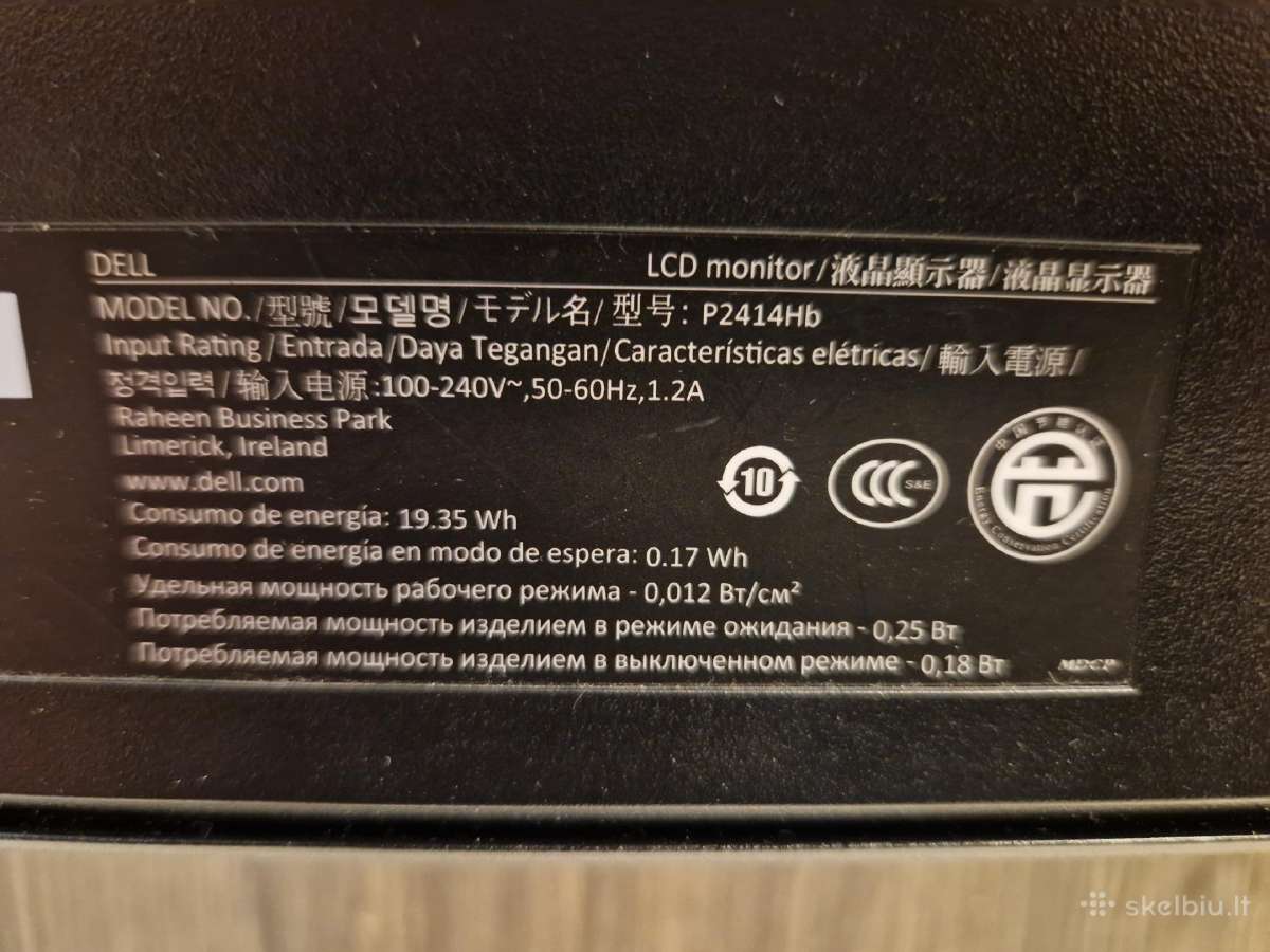 Dell P2414hb monitorius - nuotraukos Nr. 4
