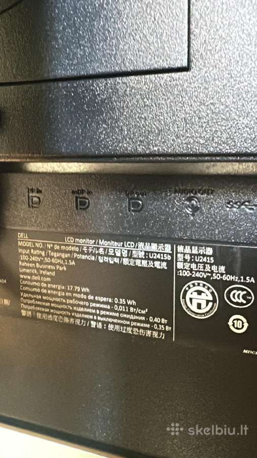 Dell monitoriai U2415b - nuotraukos Nr. 4