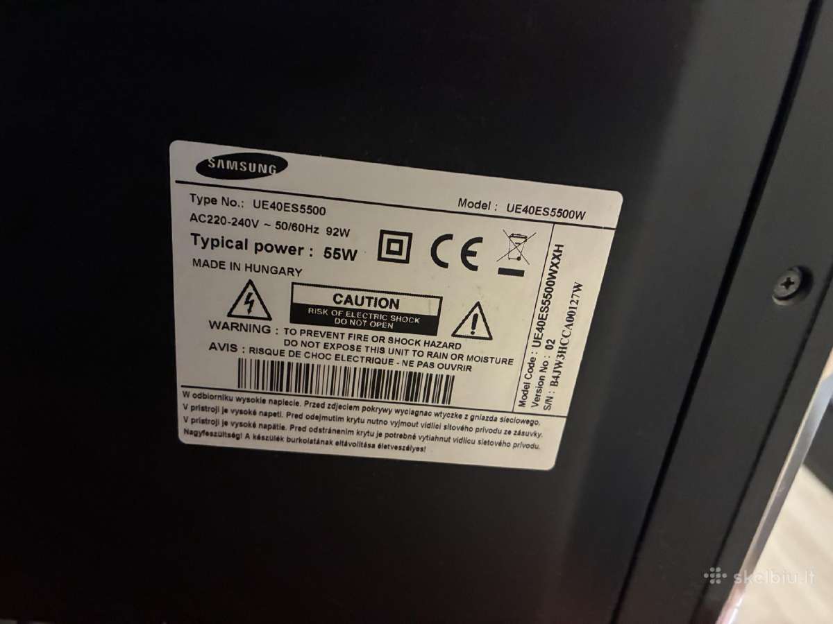 Parduodamas Samsung 40 Full HD Smart TV - nuotraukos Nr. 2