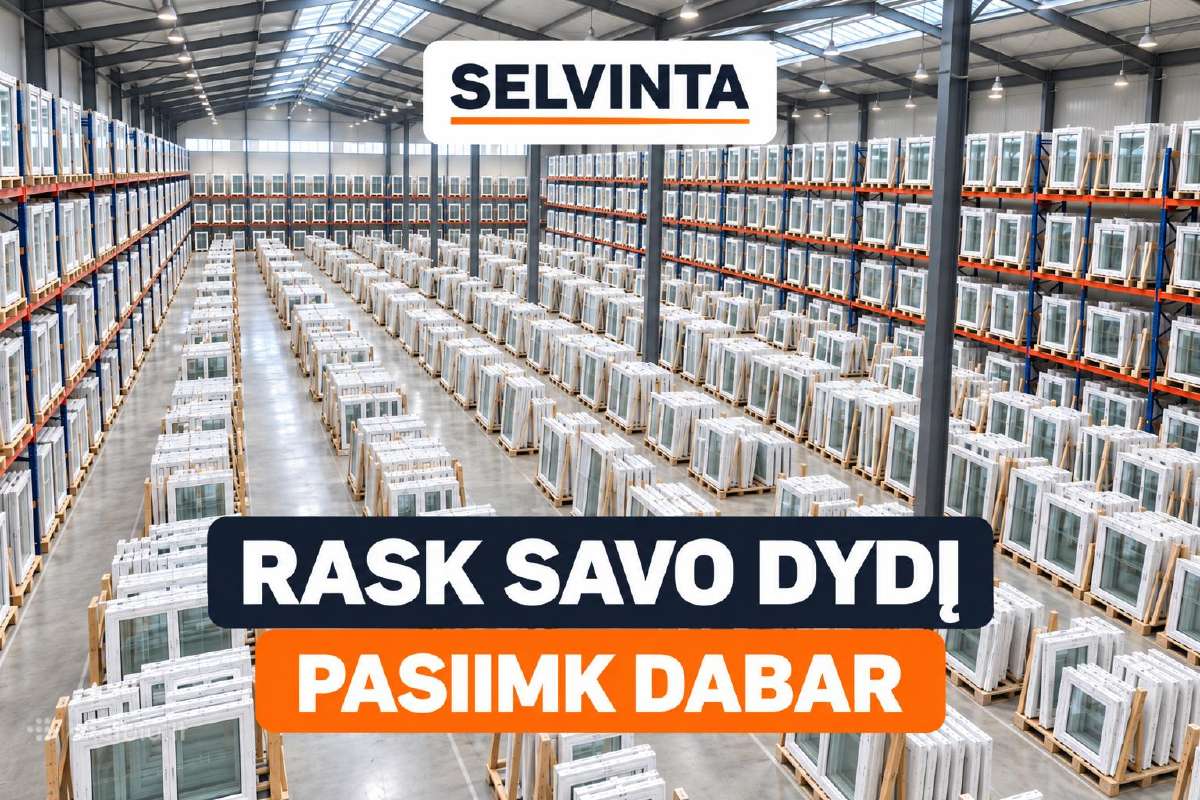 Plastikiniai langai sandėlyje – daug dydžių - nuotraukos Nr. 2