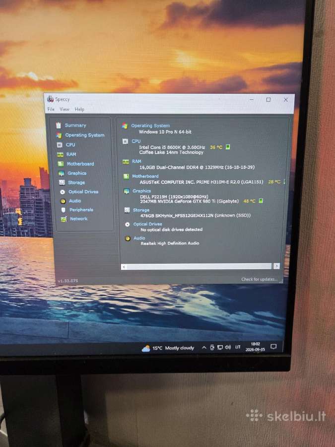 Tvarkinga I5 8600k dėžė - nuotraukos Nr. 8