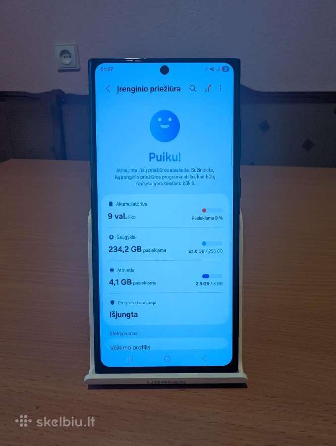 Samsung S23 ultra, 256gb, juodos spalvos - nuotraukos Nr. 8