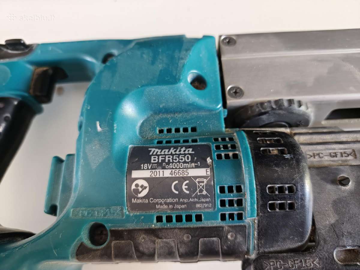 Akumuliatorinis Makita Bfr550 juostinis suktuvas - nuotraukos Nr. 3