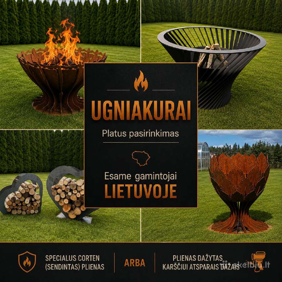 Prabangus lauko ugniakuras - laužavietė - nuotraukos Nr. 7