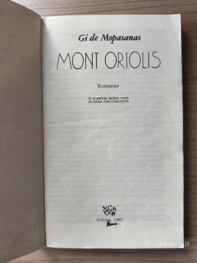 Gi De Mopasanas "Mont Oriolis" - nuotraukos Nr. 4
