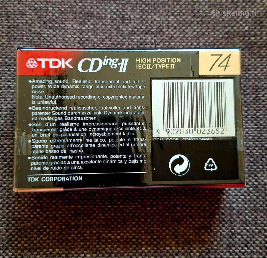 Tdk chrominės kasetės - nuotraukos Nr. 4
