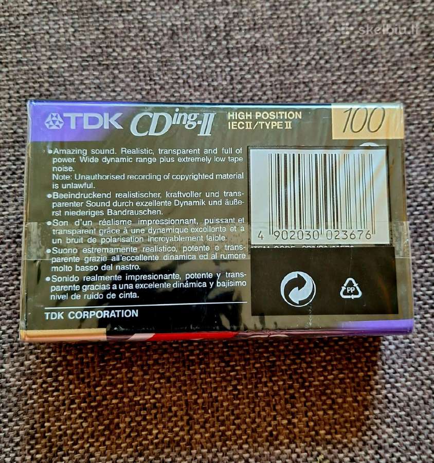 Tdk chrominės kasetės - nuotraukos Nr. 2