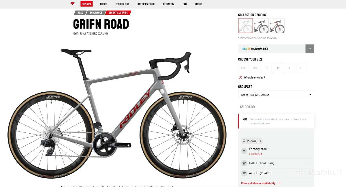 Ridley Grifn Rival AXS Zipp 303s - nuotraukos Nr. 7