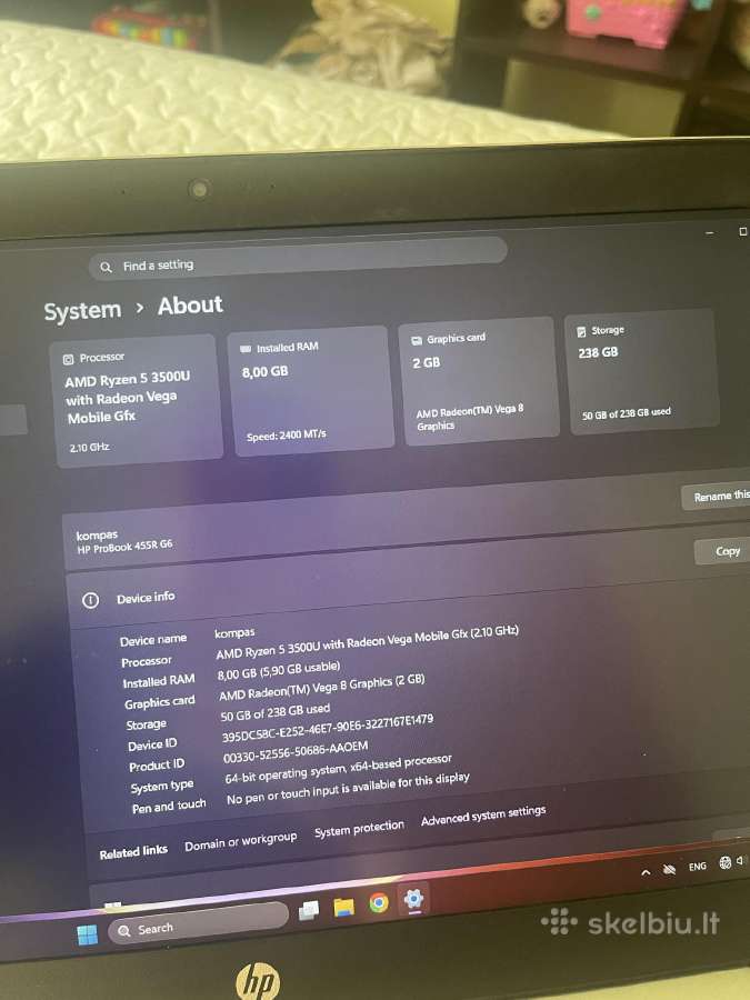 Nešiojamas kompiuteris hp elitebook - nuotraukos Nr. 7