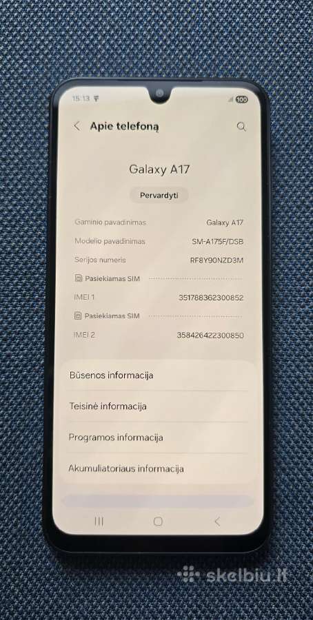 Samsung Galaxy A17 128gb kaip naujas - nuotraukos Nr. 3