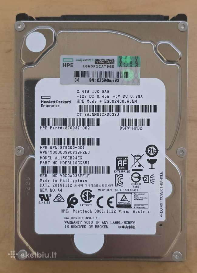 2.5" Sas HDD Sshd 146gb 1tb 1.2tb 1.8tb 2tb 2.4tb - nuotraukos Nr. 10