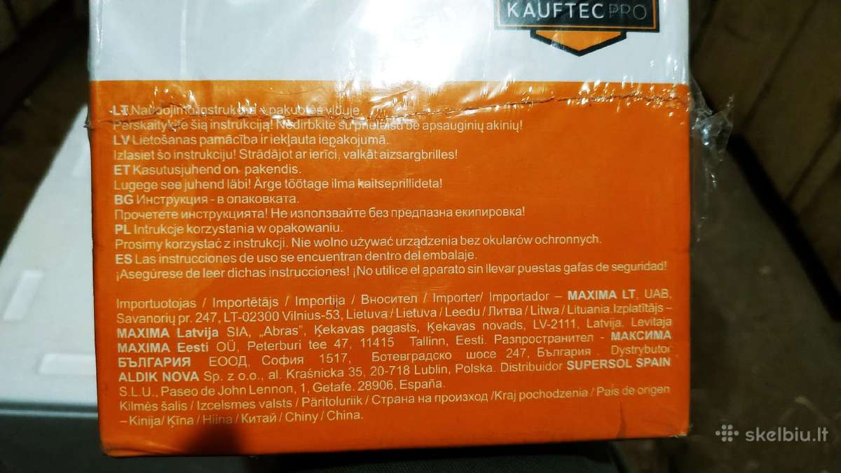 Naujas kampinis šlifuoklis Kauftec Pro - nuotraukos Nr. 2