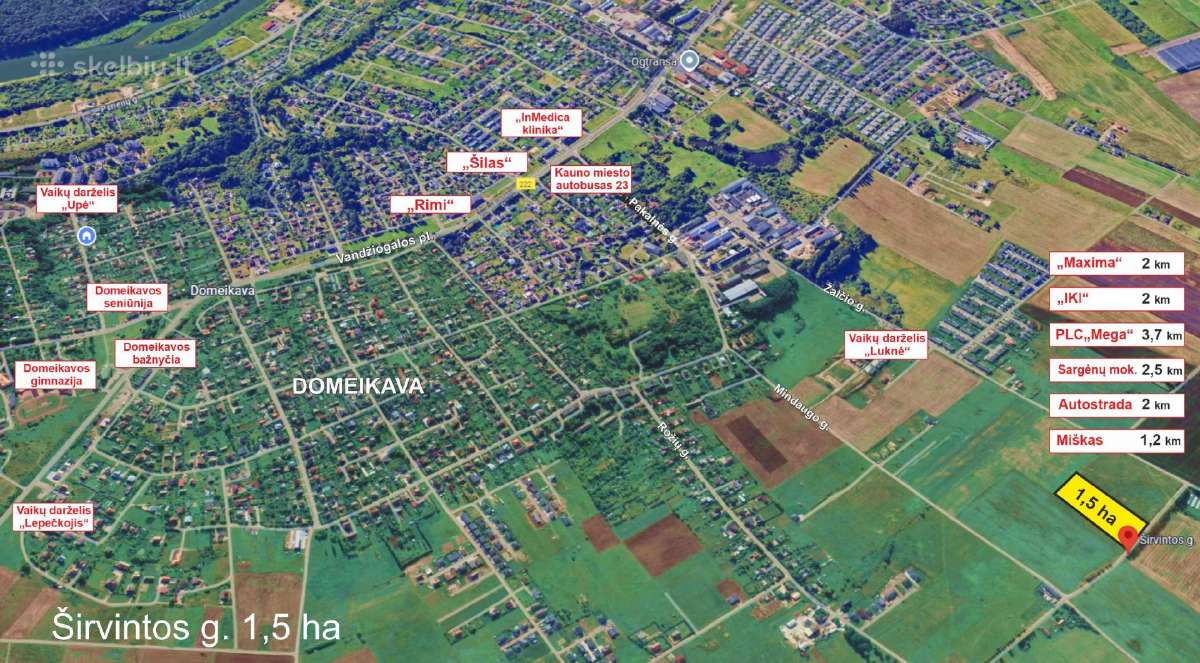 Domeikavoje. Graži vieta įvairiai veiklai. 1,2 ha - nuotraukos Nr. 17