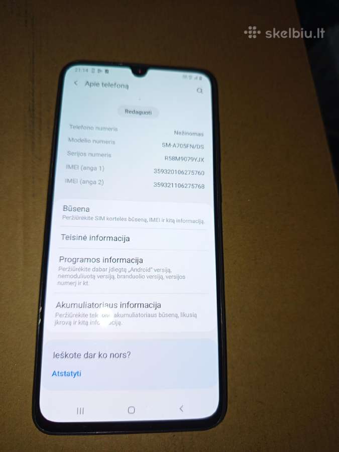 Samsung A70 - nuotraukos Nr. 2