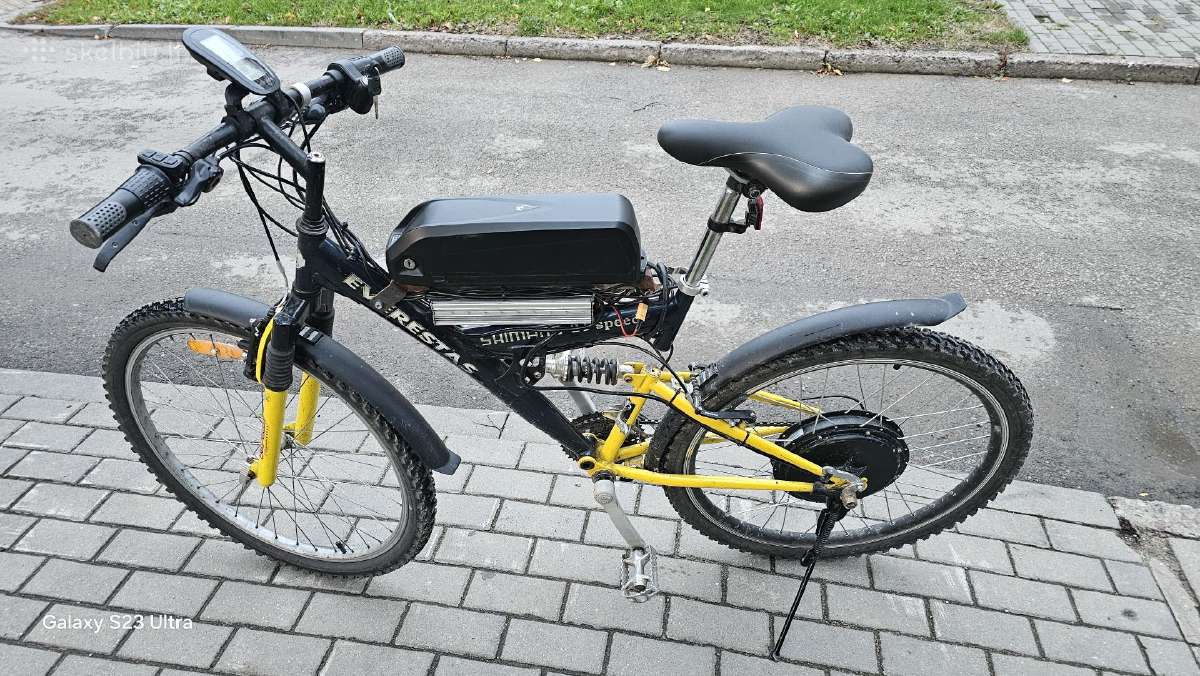 Elektrinis dviratis, 26", 1000w, 50km/v, 48v - nuotraukos Nr. 3