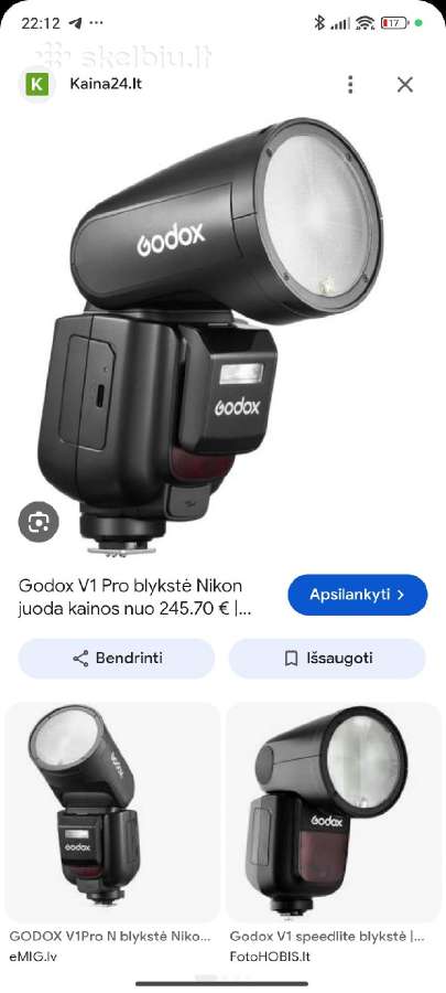 Godox V1 pro blykstė - nuotraukos Nr. 3