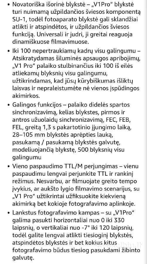 Godox V1 pro blykstė - nuotraukos Nr. 5