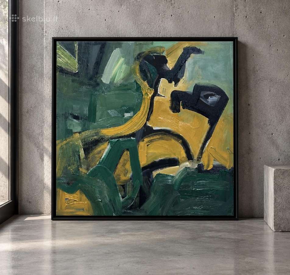 Tapyba. Paveikslas, paveikslai, 60x60 cm, akrilas - nuotraukos Nr. 4