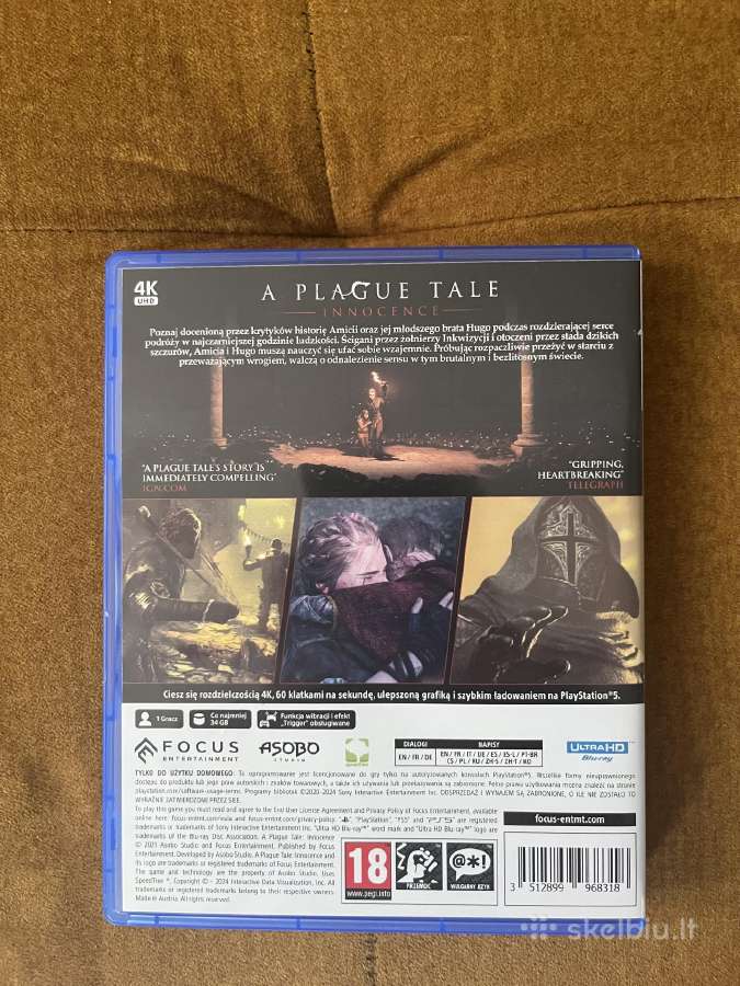 A Plague Tale Innocence Ps5 žaidimas - nuotraukos Nr. 3