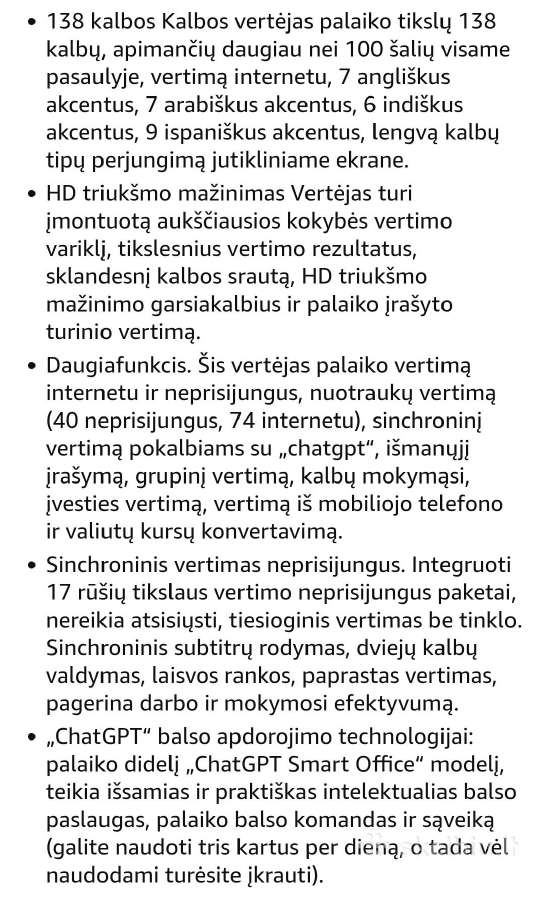 Išmanusis kalbų vertejas - nuotraukos Nr. 4