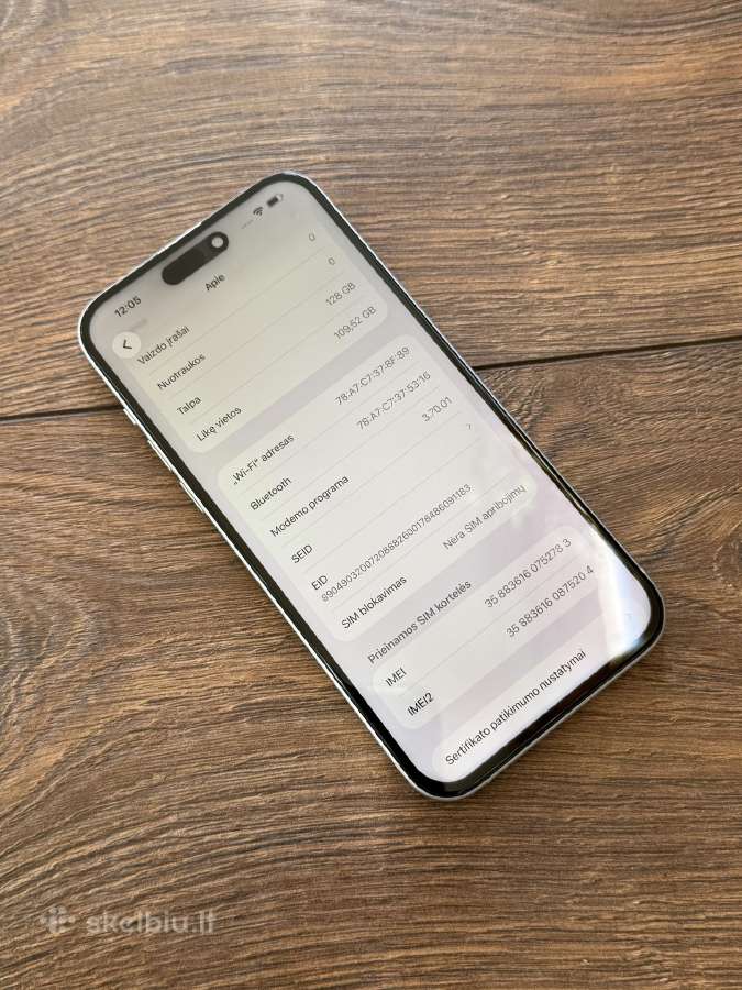Apple iPhone 15 Plus 128gb Blue - nuotraukos Nr. 8