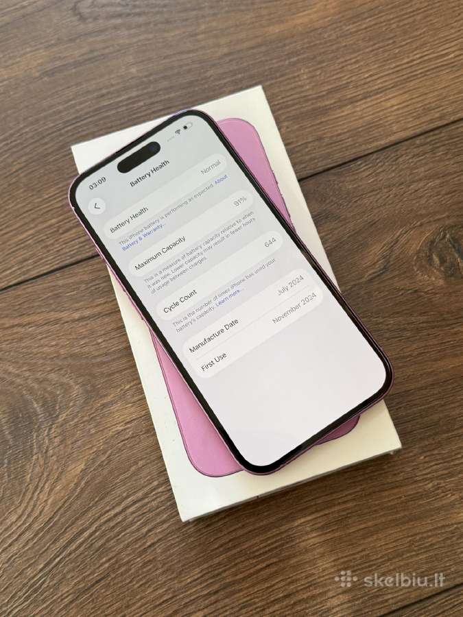 Apple iPhone 16 128gb Pink - nuotraukos Nr. 7