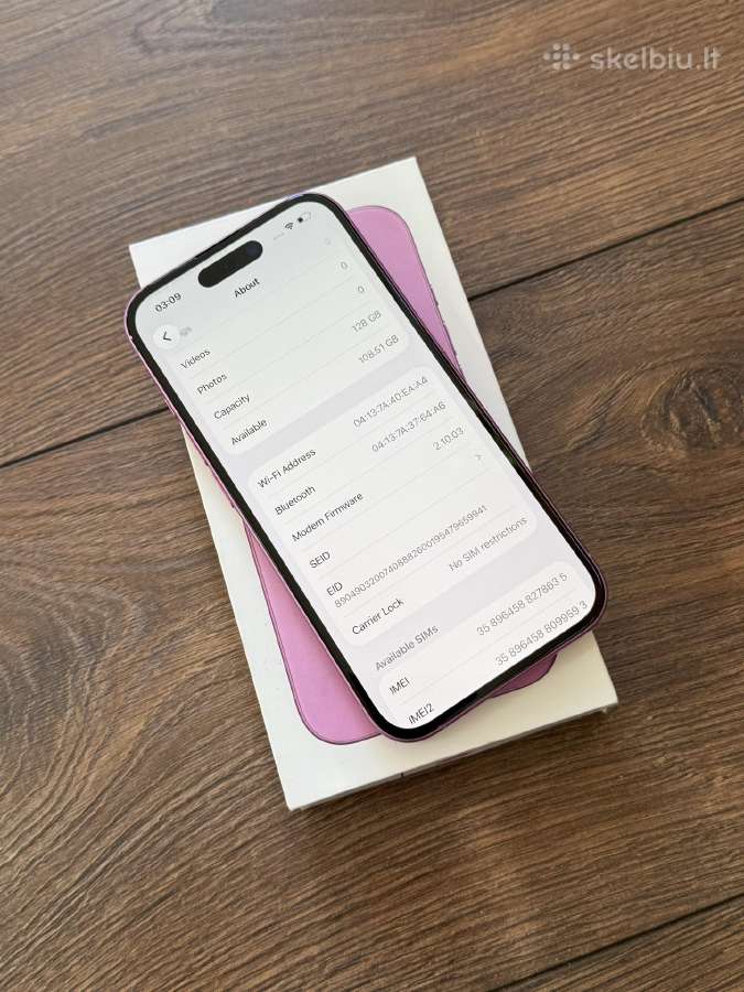 Apple iPhone 16 128gb Pink - nuotraukos Nr. 8