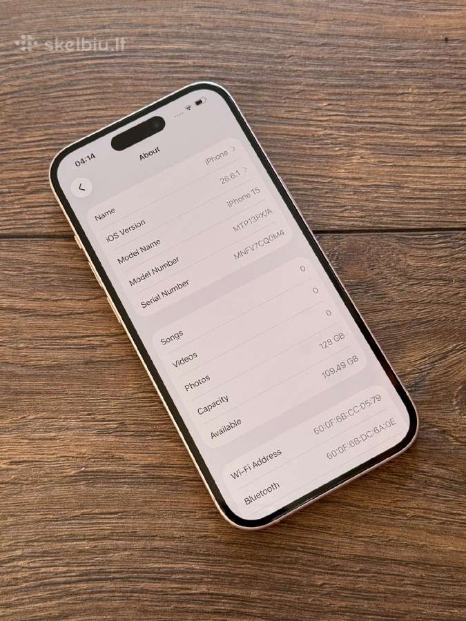 Apple iPhone 15 128gb Pink - nuotraukos Nr. 8