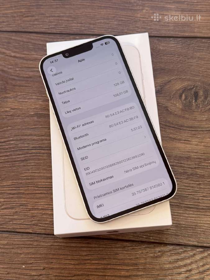 Apple iPhone 13 128gb White - nuotraukos Nr. 8