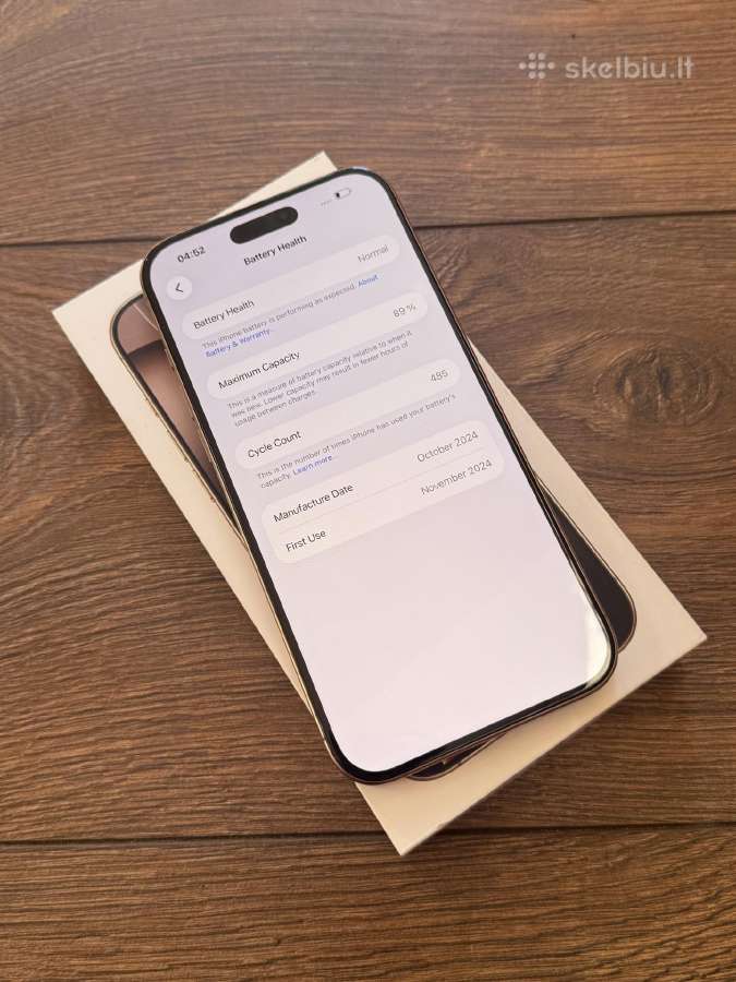 Apple iPhone 16 Pro Max 256gb Desert Titanium - nuotraukos Nr. 7
