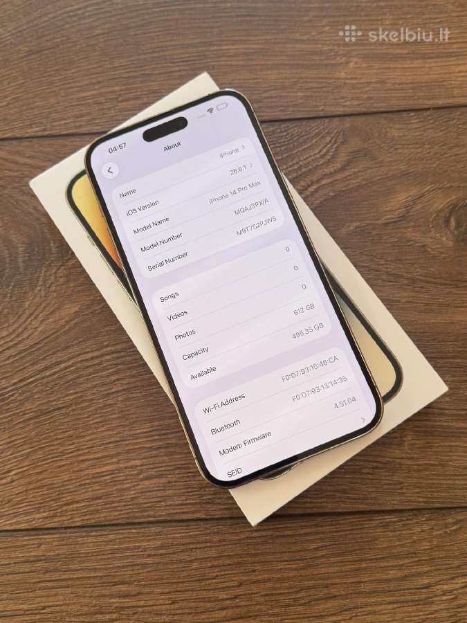 Apple iPhone 14 Pro Max 512gb Gold - nuotraukos Nr. 8