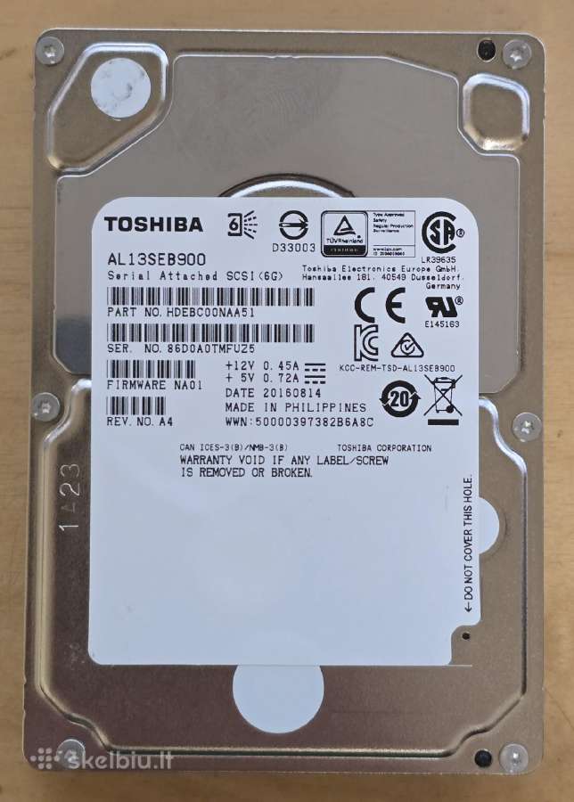2.5" Sas HDD Sshd 146gb 1tb 1.2tb 1.8tb 2tb 2.4tb - nuotraukos Nr. 18