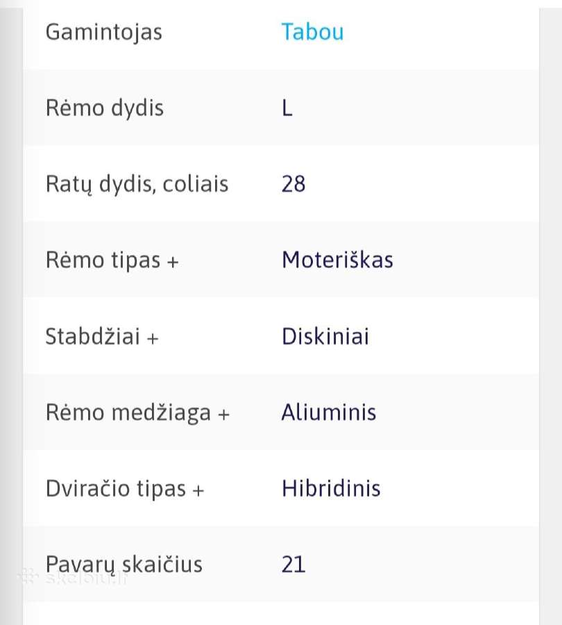 Tabou kinetic 2.0 plus W - nuotraukos Nr. 2