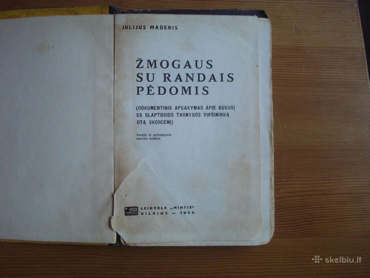 Julijus Maderis "Žmogaus su randu pėdomis" - nuotraukos Nr. 2