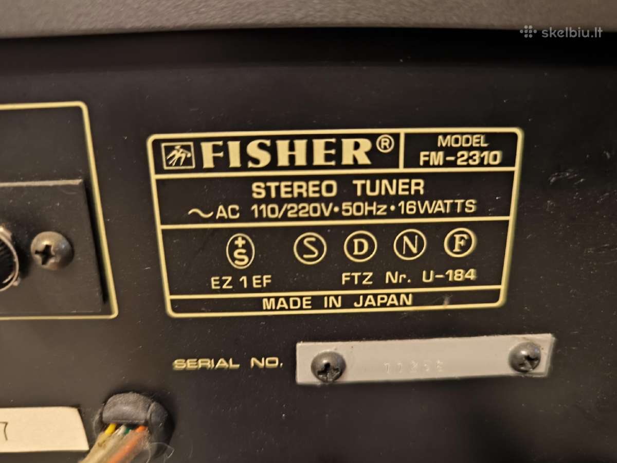 Fisher Fm-2310 tiuneris - nuotraukos Nr. 8