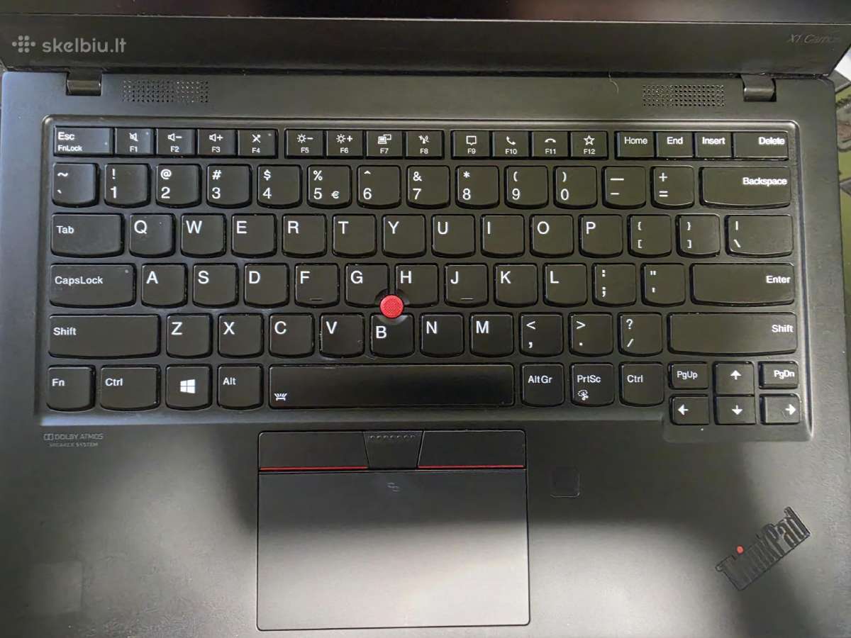 Lenovo X1 Carbon Gen 8. i5- 10210u. - nuotraukos Nr. 2