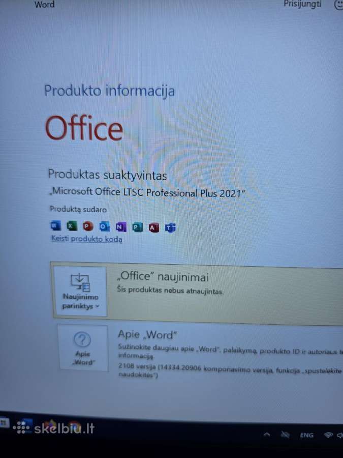 Lenovo X1 Carbon Gen 8. i5- 10210u. - nuotraukos Nr. 6