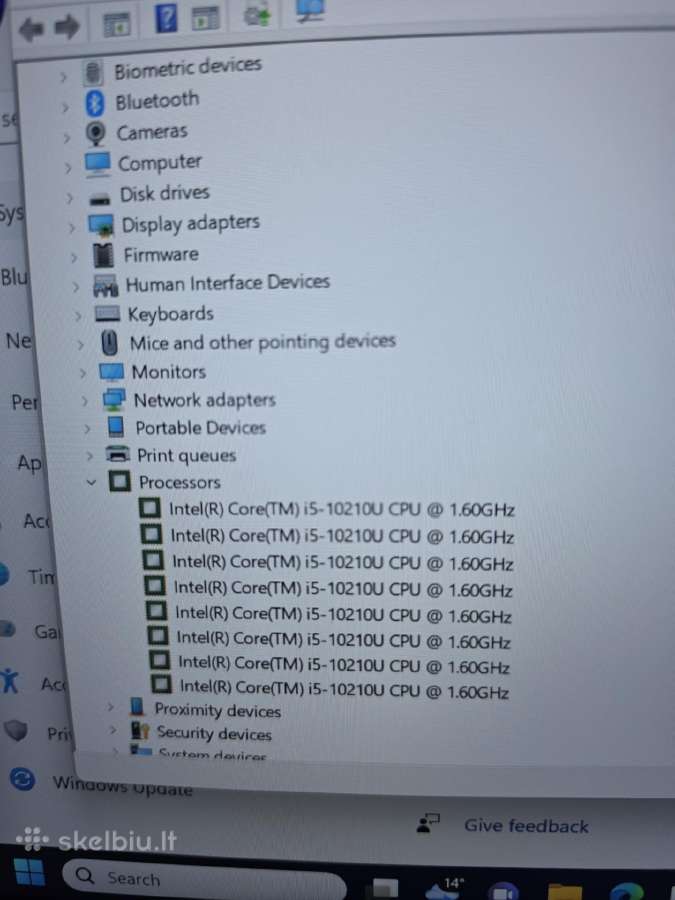 Lenovo X1 Carbon Gen 8. i5- 10210u. - nuotraukos Nr. 8