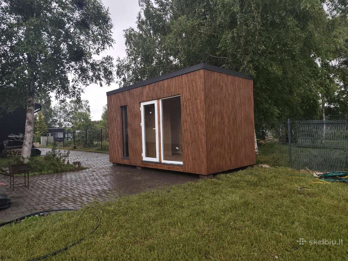 Medinių, modulinių namelių gamyba - nuotraukos Nr. 8