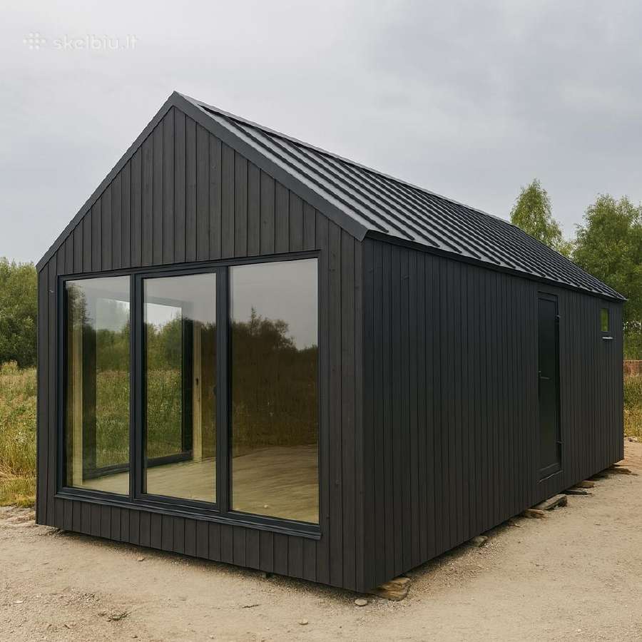 Medinių, modulinių namelių gamyba - nuotraukos Nr. 21
