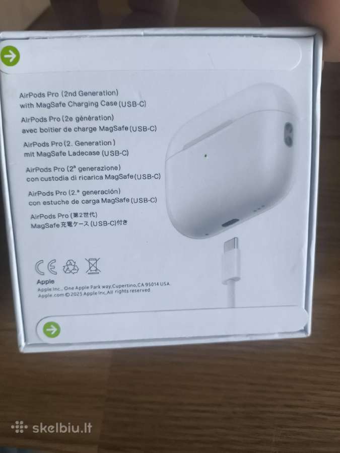 Belaidės ausinės Apple Airpods Pro 2 - nuotraukos Nr. 2
