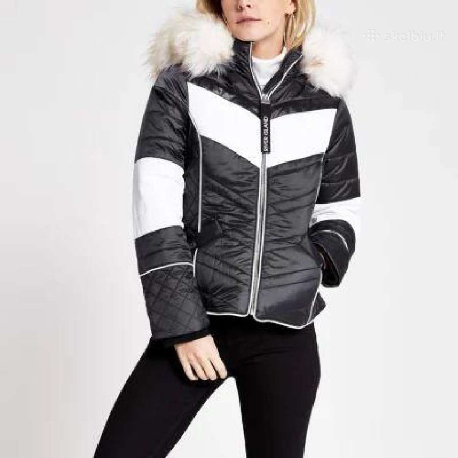 River Island moteriška striukė su kailiu, S - nuotraukos Nr. 7