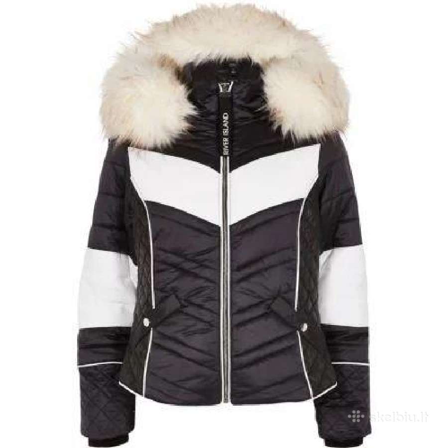 River Island moteriška striukė su kailiu, S - nuotraukos Nr. 2