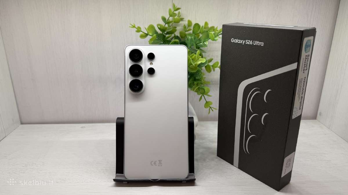 S26 ultra -256gb baltas kaip naujas su garantija! - nuotraukos Nr. 2