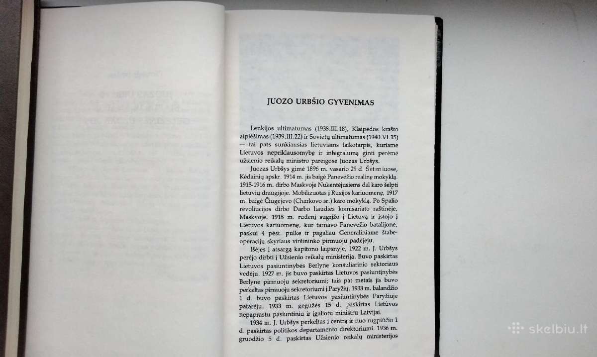 Juozas Urbšys. Atsiminimai. 1990 m. leid. - nuotraukos Nr. 6