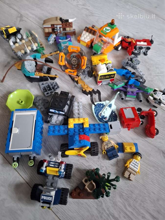 Lego detalių ir žmogeliukų mix - nuotraukos Nr. 3