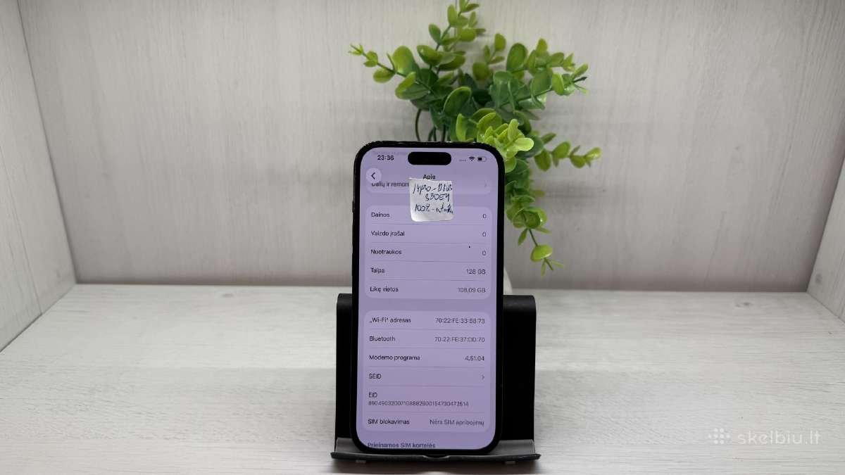 iPhone 14 pro -128gb 100% baterija ir garantija! - nuotraukos Nr. 6