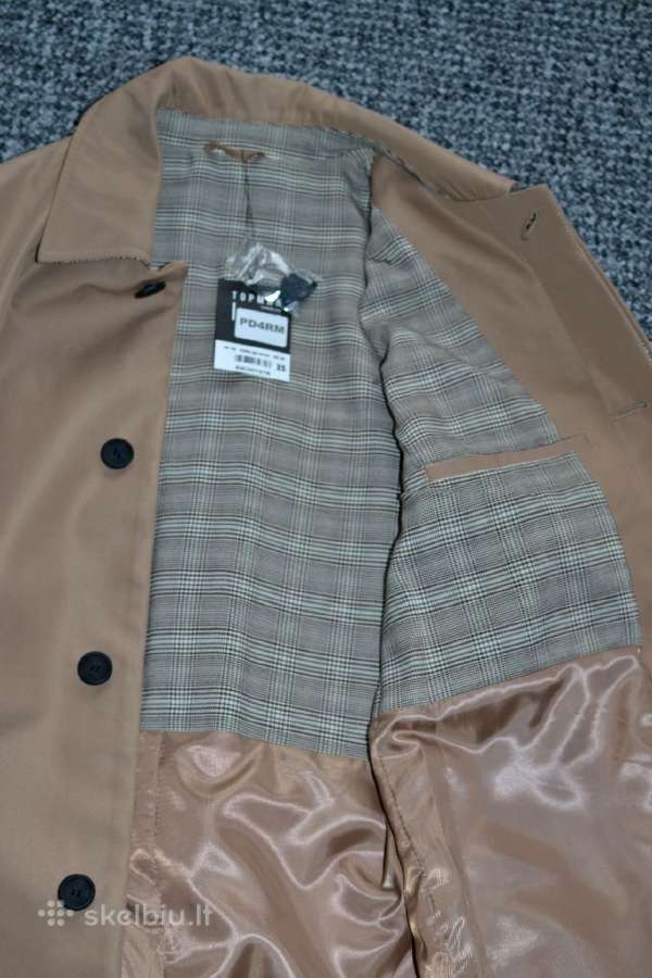 Vyriškas klasikinis Topman paltas, XS - nuotraukos Nr. 5